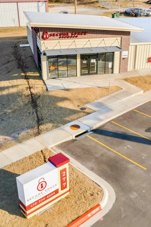 Aerial view of Secure Space Storage
